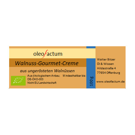 Bio Gourmet Creme - Walnuss 100 g